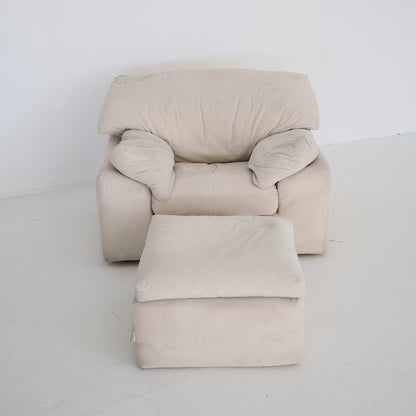 1970s “Cinna” Chair + Ottoman