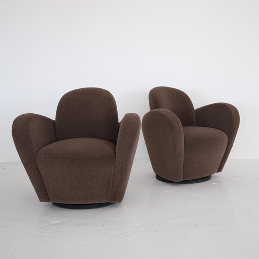 Michael Wolk “Miami” Chairs in 100% Alpaca, a pair