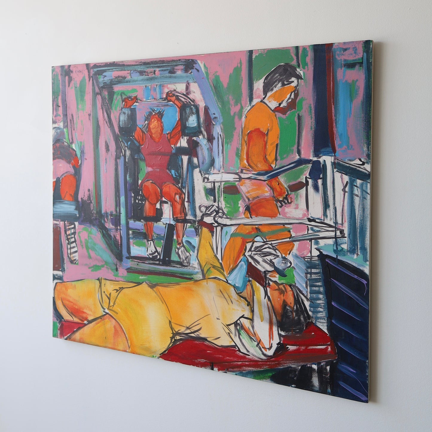 1980s Impressionist Figural Painting