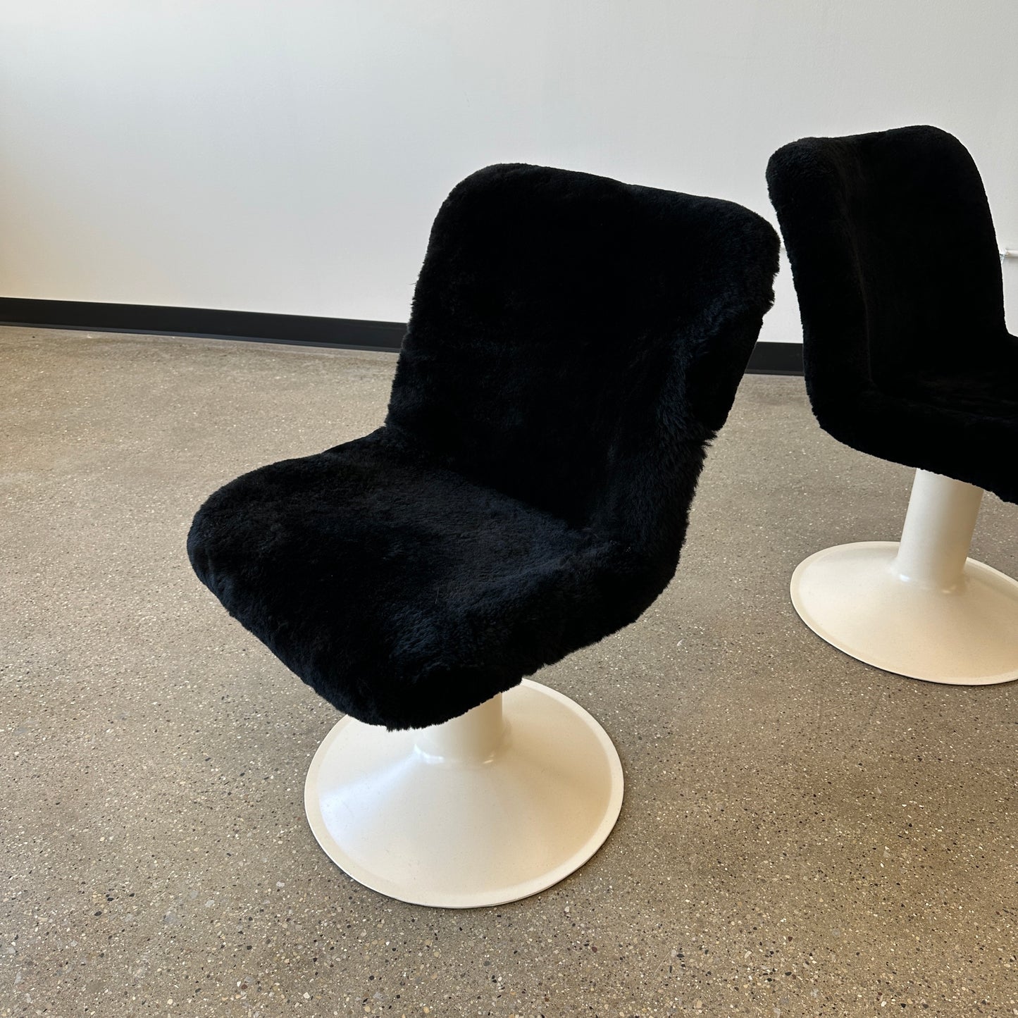 Yrjö Kukkapuro Chairs in Shearling