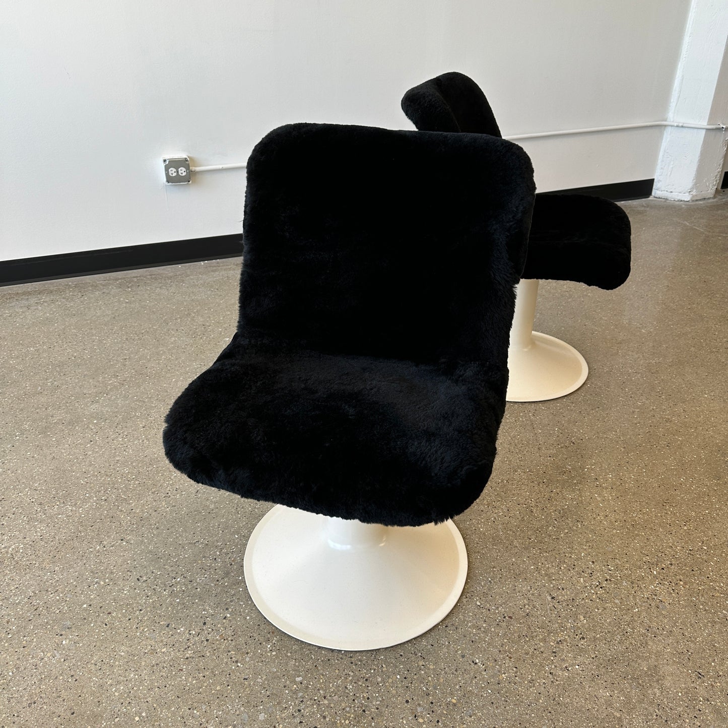 Yrjö Kukkapuro Chairs in Shearling