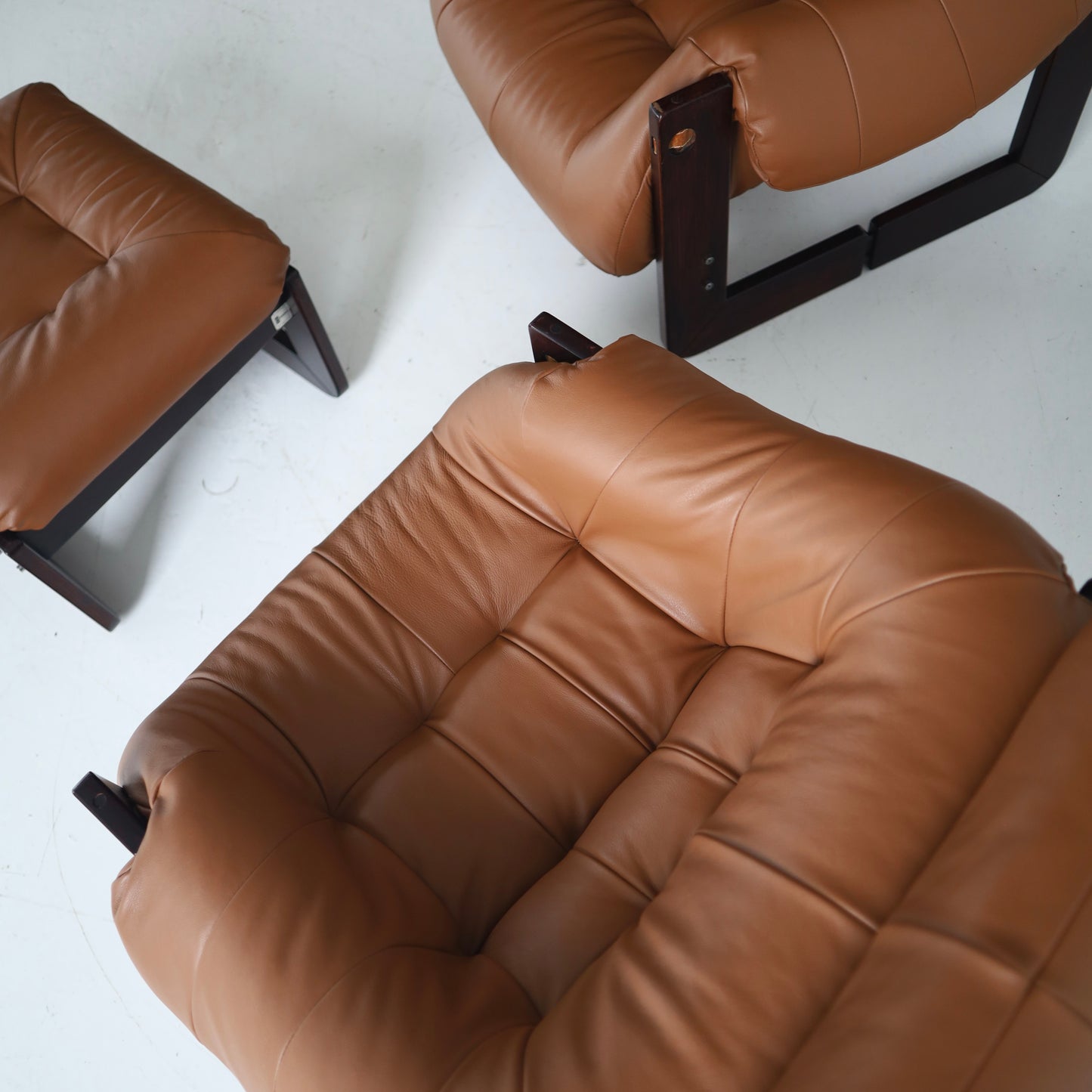 Percival Lafer MP-97 Chairs + Ottoman, a set