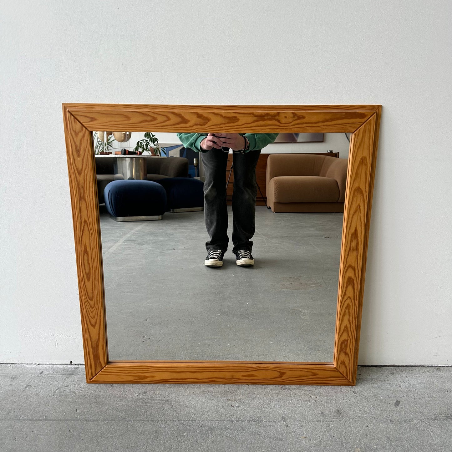 Danish Pine Mirrors, set of two