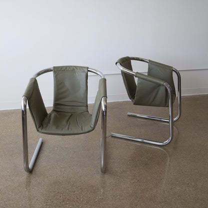 Zermatt Side Chairs by Vecta, a pair