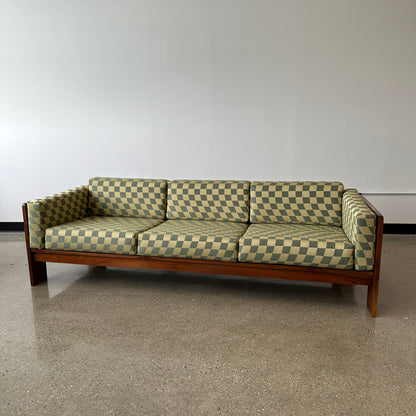 1970s Solid Walnut Sofa