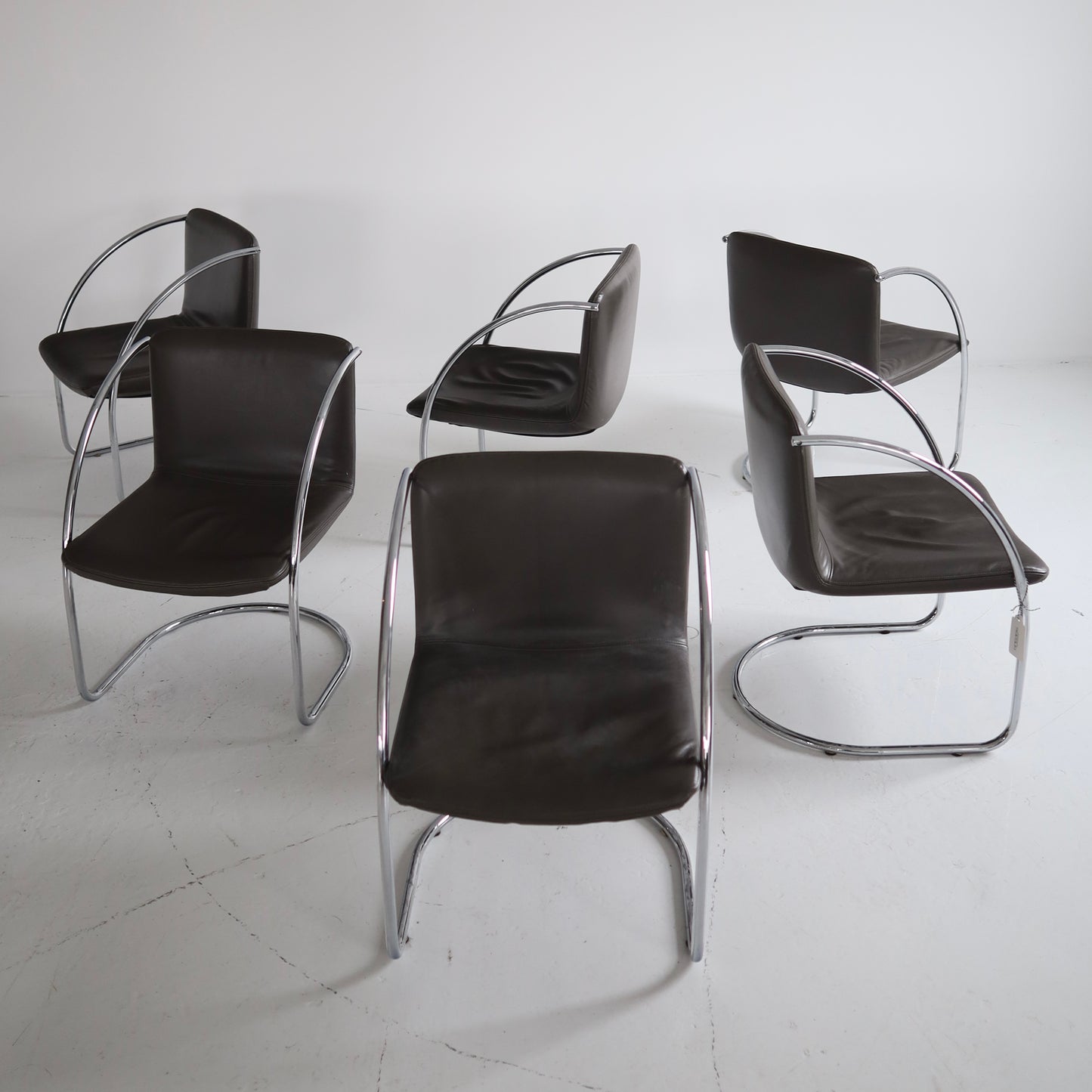 Giovanni Offredi “Lens” Chairs, set of 6
