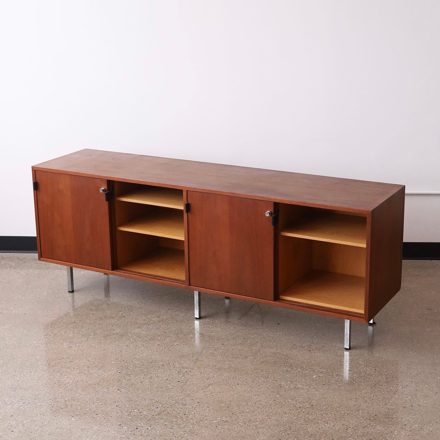 Florence Knoll Walnut Credenza