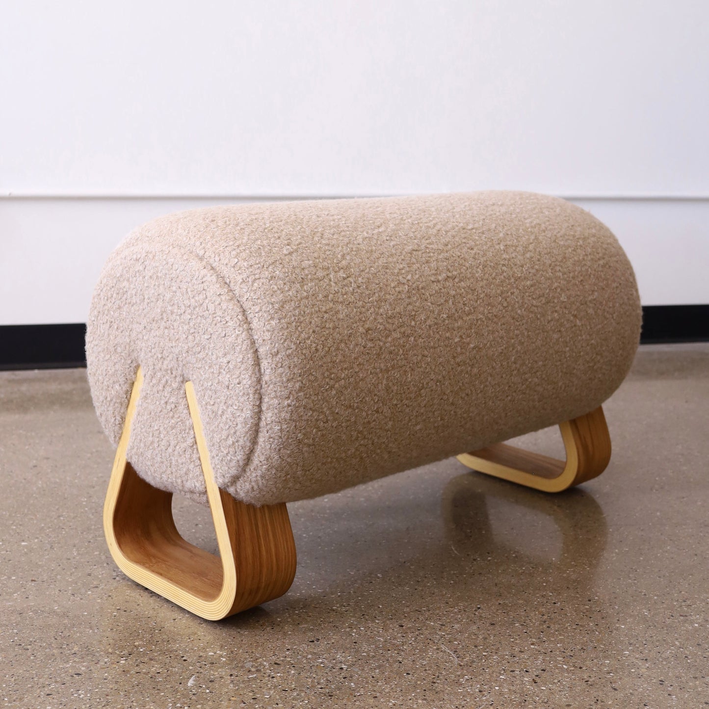 Marshmallow Ottoman, made to order