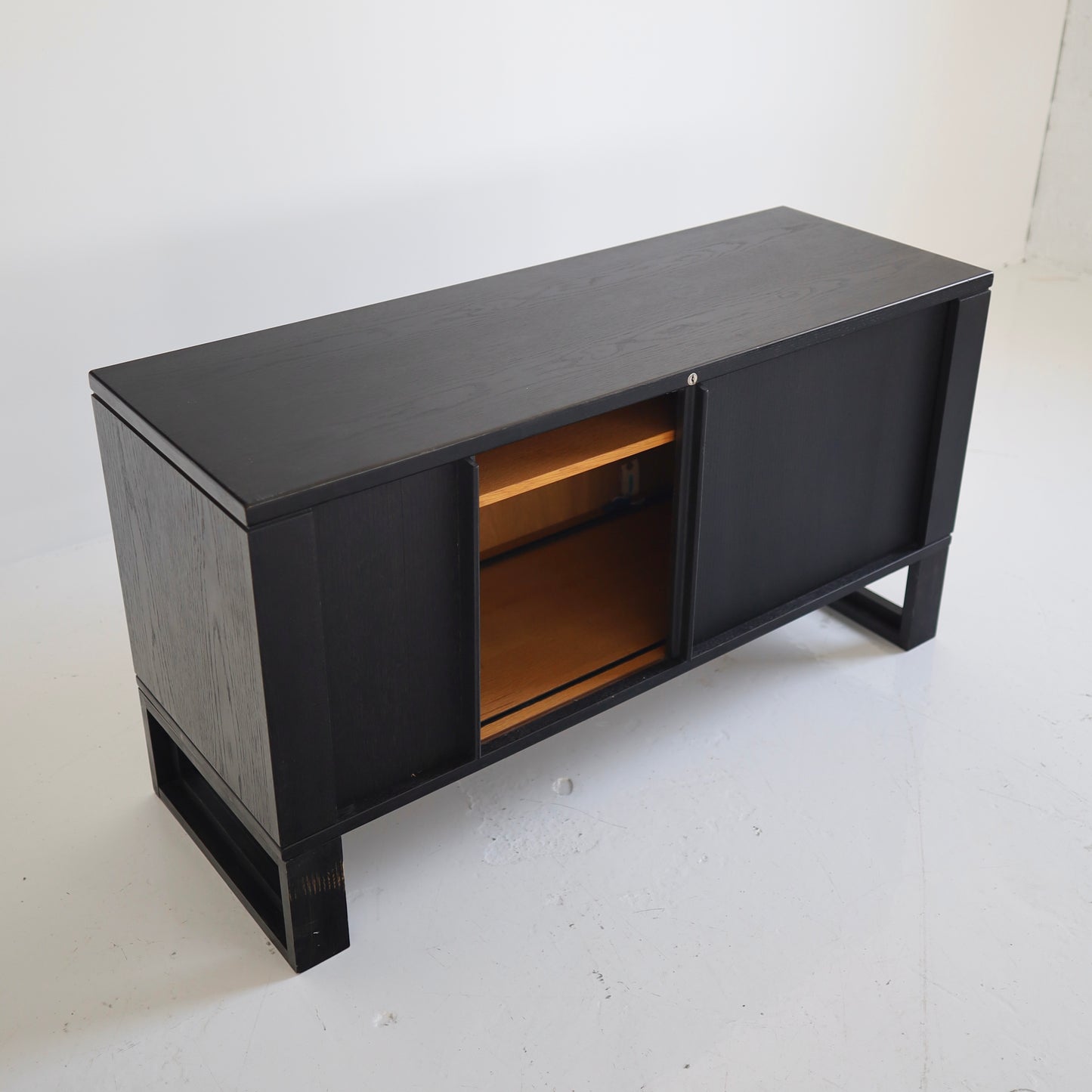 Ebonized Oak Danish Cabinet #1