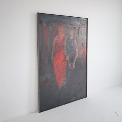 Monumental 1970s Figural Painting