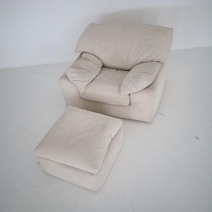 1970s “Cinna” Chair + Ottoman