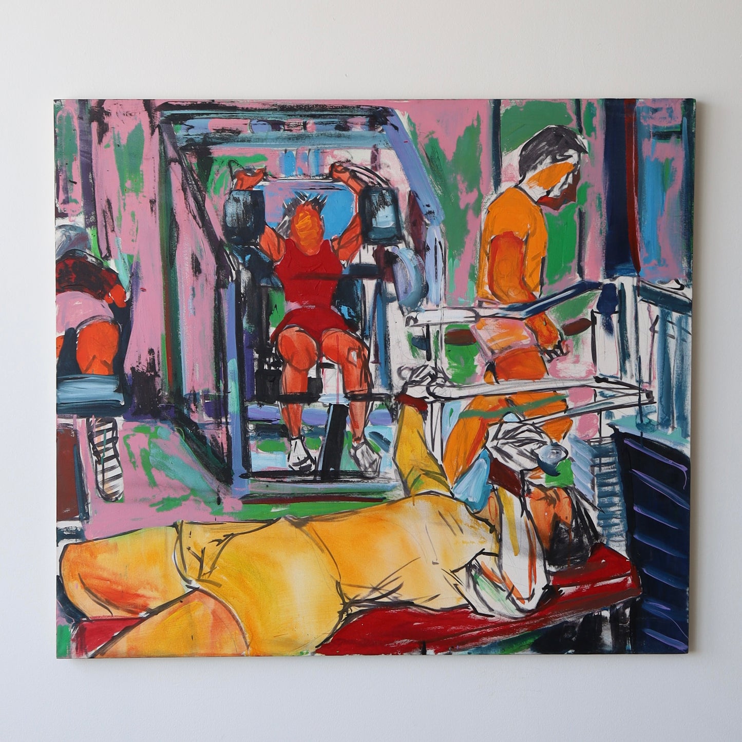 1980s Impressionist Figural Painting