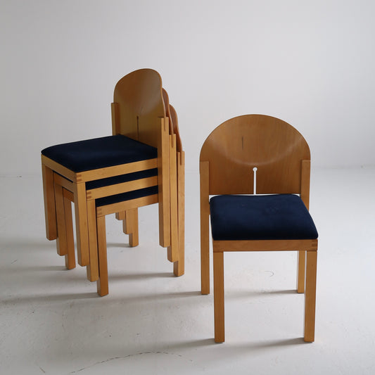 Arno Votteler Dining Chairs, set of four