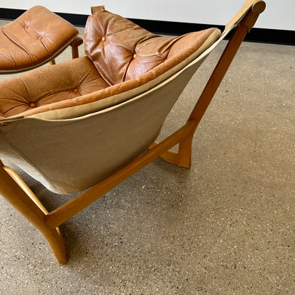Trega Lounge Chair & Ottoman by Tormod Alnaes for Sørliemøbler