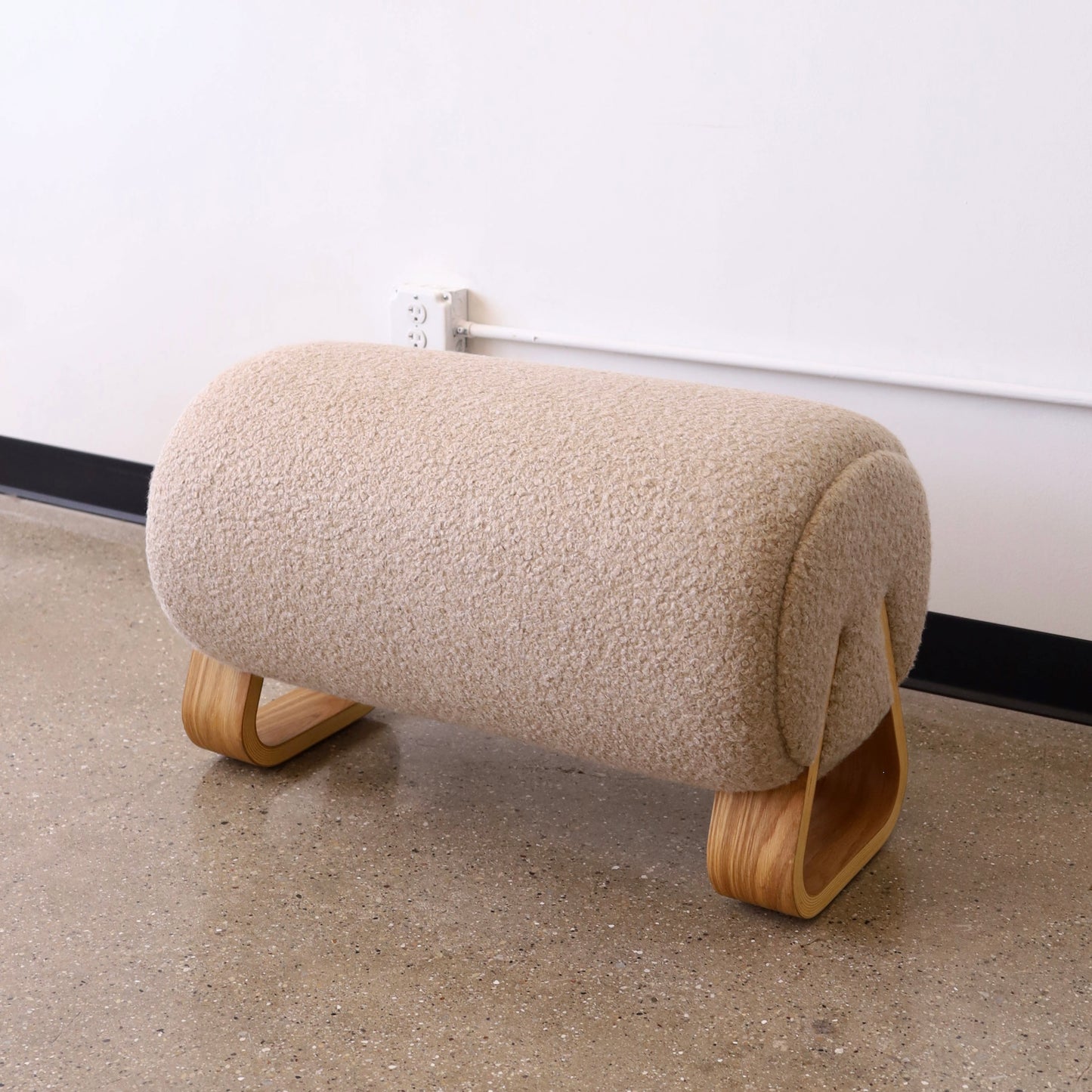 Marshmallow Ottoman, made to order