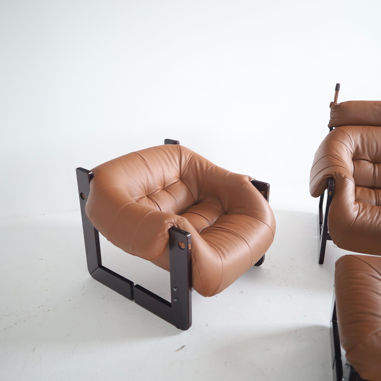 Percival Lafer MP-97 Chairs + Ottoman, a set