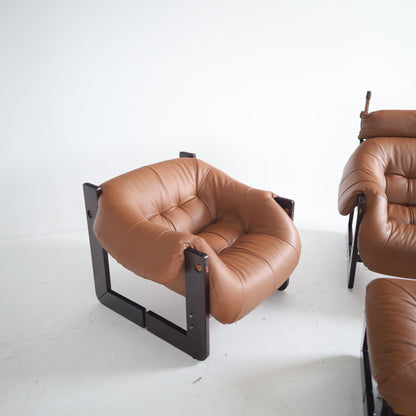 Percival Lafer MP-97 Chairs + Ottoman, a set
