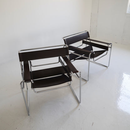Wassily Chairs by Mies van der Rohe, a pair