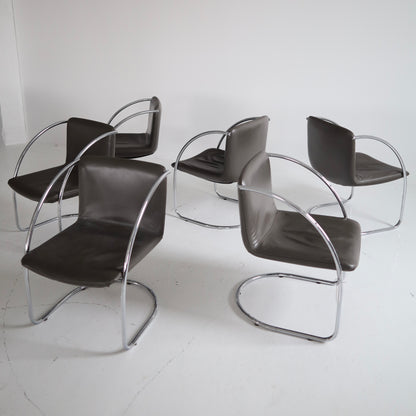 Giovanni Offredi “Lens” Chairs, set of 6