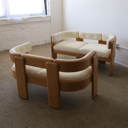 Jens Risom Loveseats, a pair