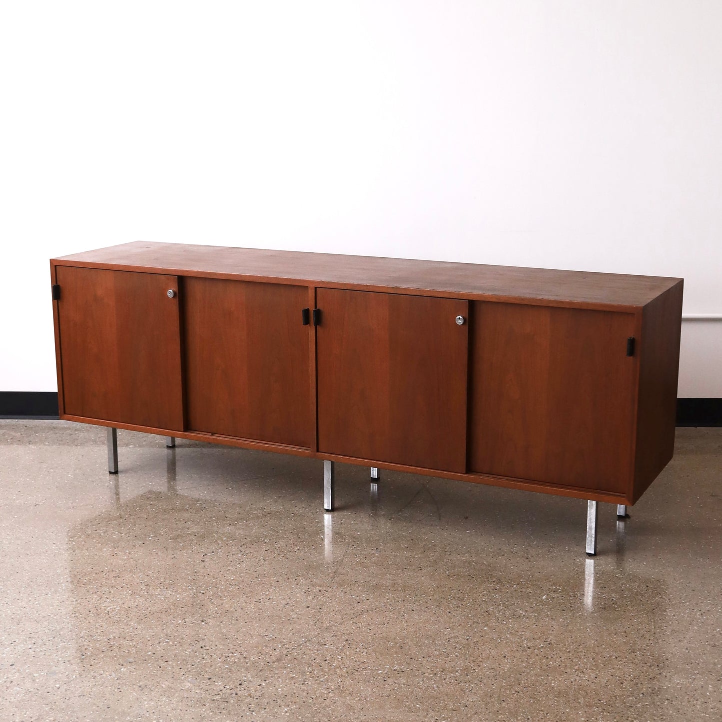Florence Knoll Walnut Credenza
