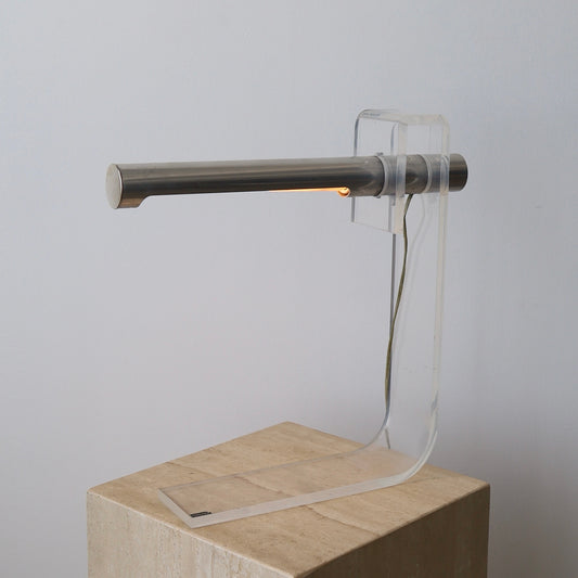 Robert Sonneman Lucite Lamp