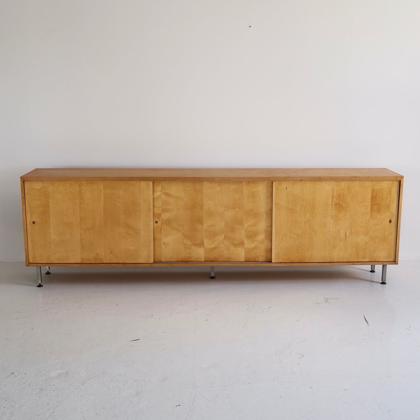 Monumental 1960s Maple Credenza