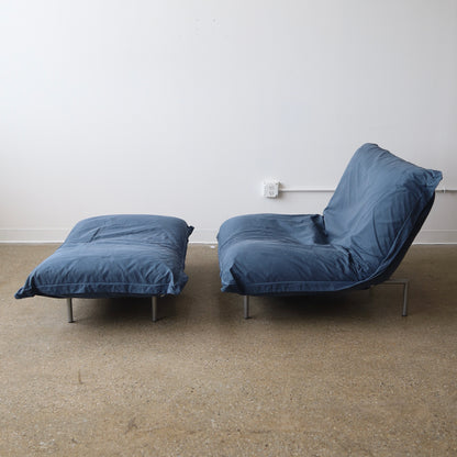 Pascal Mourgue “Calin” Chair + Ottoman