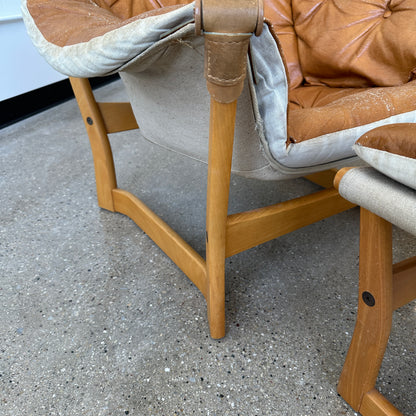 Trega Lounge Chair & Ottoman by Tormod Alnaes for Sørliemøbler