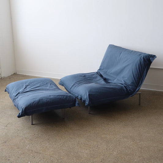 Pascal Mourgue “Calin” Chair + Ottoman