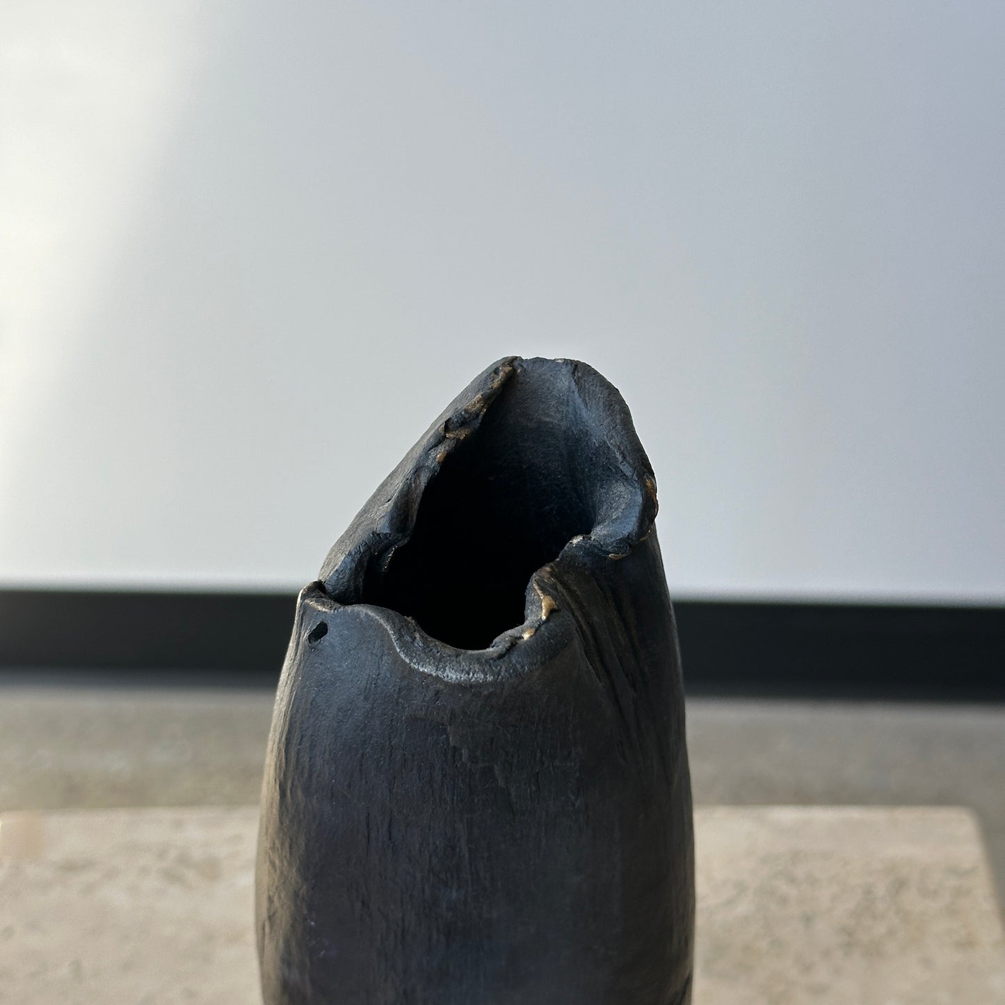 Raku-fired Small Vase