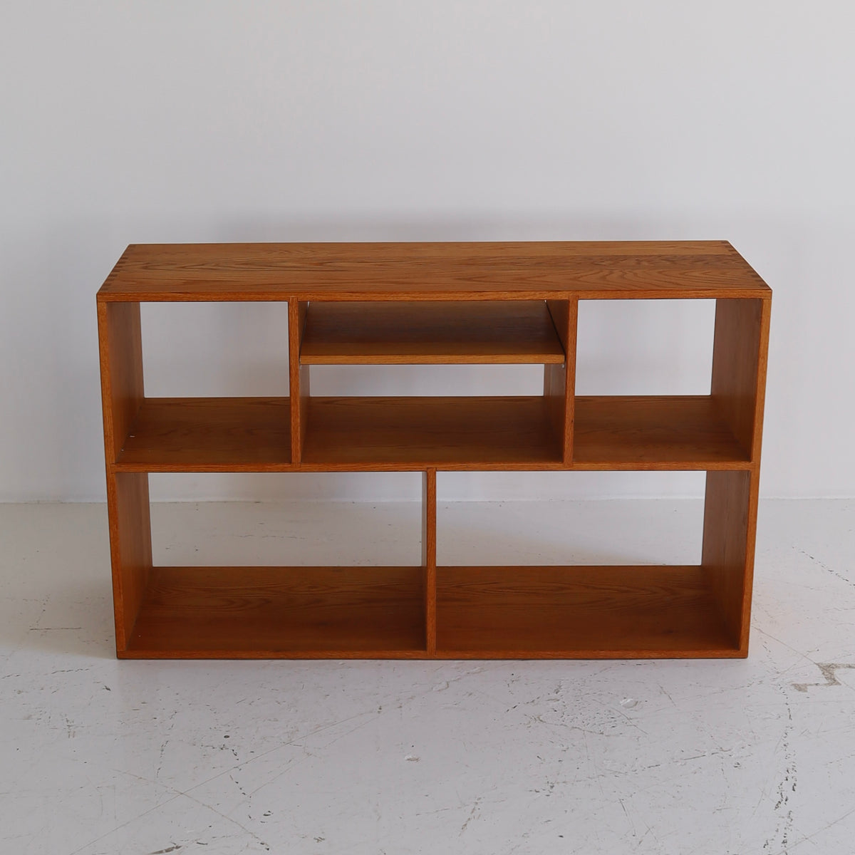 Solid Oak Record Console