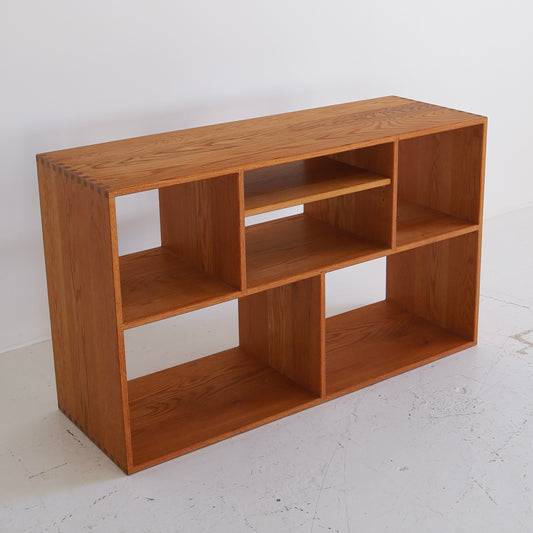 Solid Oak Record Console