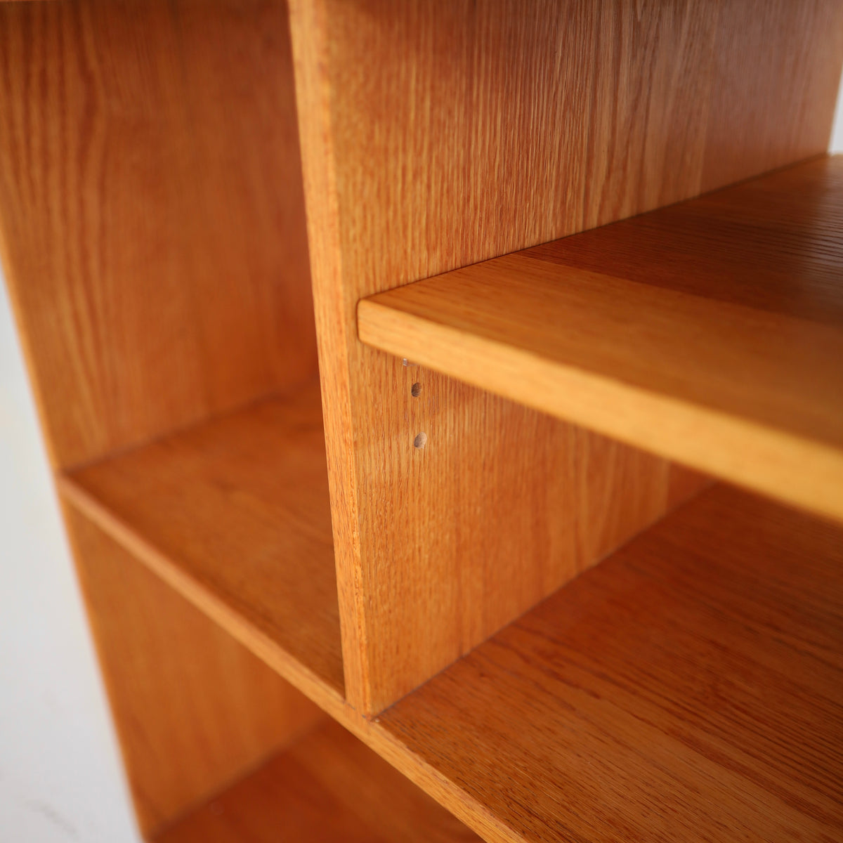 Solid Oak Record Console
