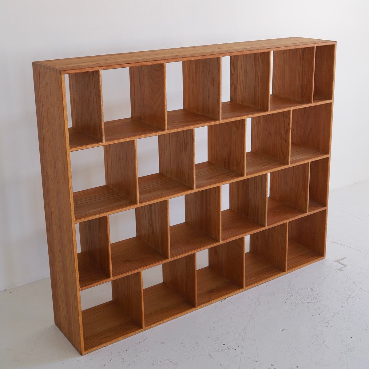 Monumental Solid Oak Record Storage