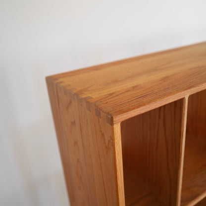Monumental Solid Oak Record Storage
