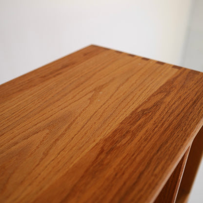 Monumental Solid Oak Record Storage