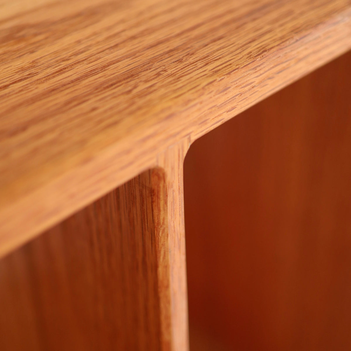 Monumental Solid Oak Record Storage