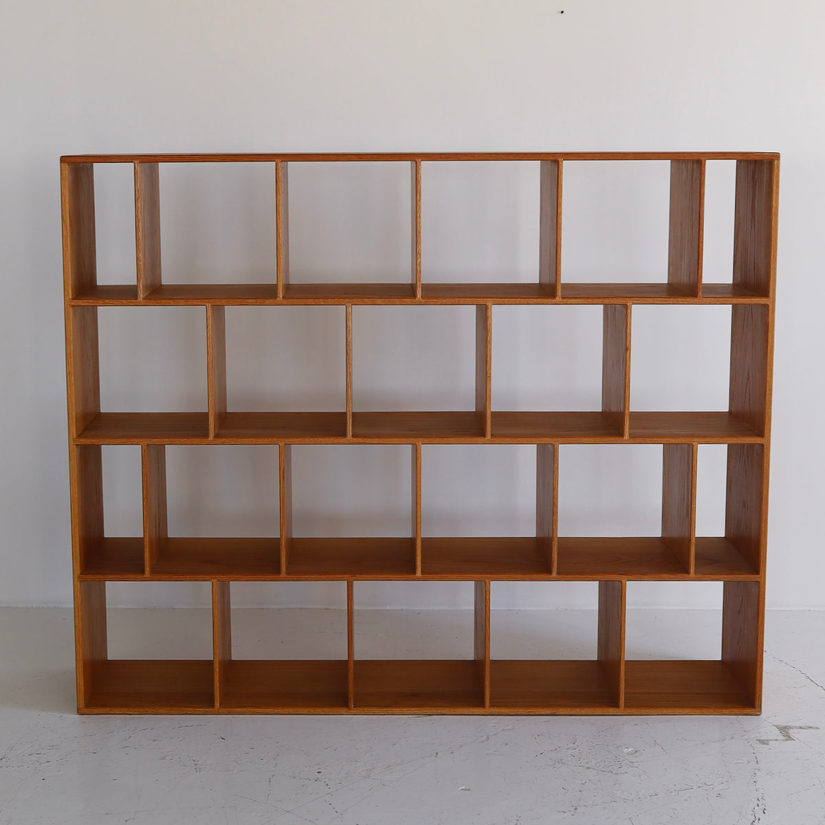 Monumental Solid Oak Record Storage
