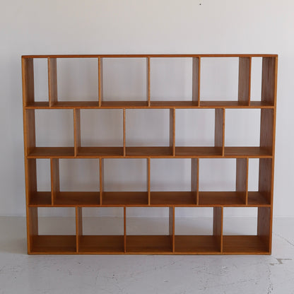 Monumental Solid Oak Record Storage