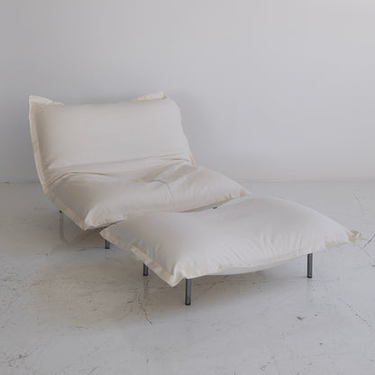 Pascal Mourgue “Calin” Chair + Ottoman