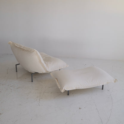 Pascal Mourgue “Calin” Chair + Ottoman